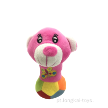 Top Paw Pelúcia Colorido Rattle Toy Dog